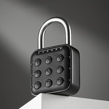 Imagem de Irfora Fechadura Com Senha de 6 Dígitos, Cadeado Combinado de Liga de Zinco, Cadeado IP67 à Prova D'água Com Painel ABS e Viga de Aço Inoxidável 304, 10 Conjuntos de Senhas, Uso por