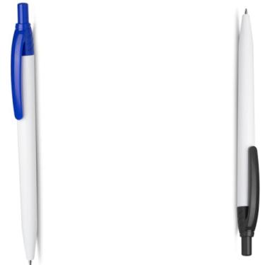 Imagem de Kit de Canetas Esferográficas Retráteis, Corpo em Papel Reciclado, Escrita Azul, Design Ergonômico, 2 Unidades, para Escritório e Escola (Azul e Preto)