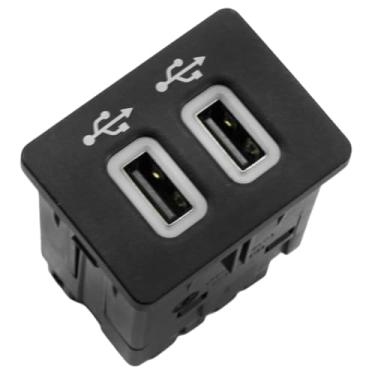 Imagem de Forcitory Porta de entrada do carregador USB do console central para substituição F-150 F-250 F-350 para HC3T-14F014-DB