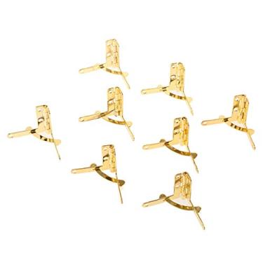 Imagem de 12pcs 33 * 30mm de bronze antigo bronze/dobradiça de ouro para portas do armário de cozinha Dobradiças jóias de jóias de vinho móveis de madeira acessórios YYDFPIIA (Color : Gold)