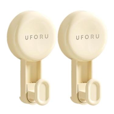 Imagem de Ganchos fortes para ventosas, ganchos de parede para ventosas | 2X Cabide de Ventosa | Ganchos de ventosa à prova d'água, suporte de gancho para roupão de banho, cabides de chuveiro sem danos