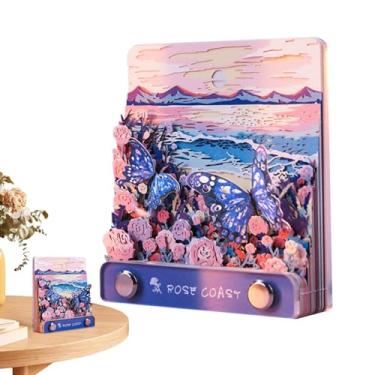 Imagem de Shakven Calendário 2025,Calendário de Arte 2025 | Calendário de bloco de notas de escultura em,Calendário criativo de da Rosa, calendário de bloco de notas 2025, escultura de calendário de