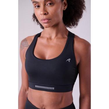 Imagem de Top Corrida Authen Grit Bossa Bolso Ajustável Preto-Feminino