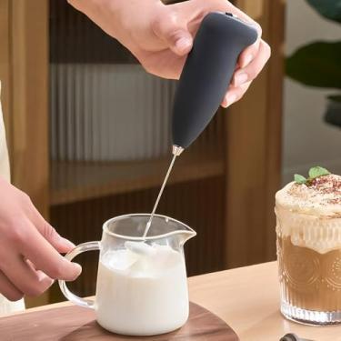 Imagem de Mini Mixer Misturador De Bebidas Portátil Elétrico a Pilha Preto