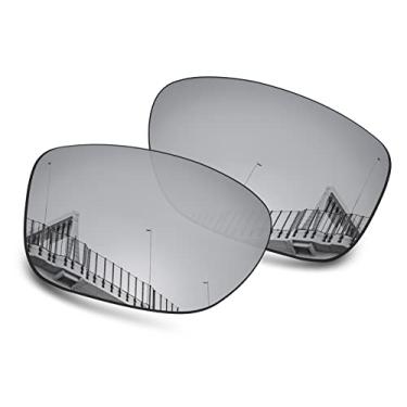 Imagem de Well-aimed Lentes de reposição polarizadas de 1,5 mm para óculos de sol Oakley Holston OO9334, antiarranhões, resistentes a impactos, Irídio prateado polarizado - 1,5 mm, One Size