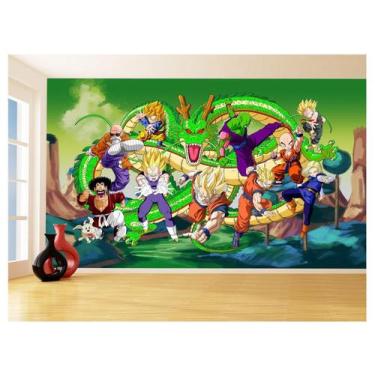 Imagem de Papel De Parede Dragon Ball Goku Vegeta Anime 3,5M Dbz288 - Você Decor