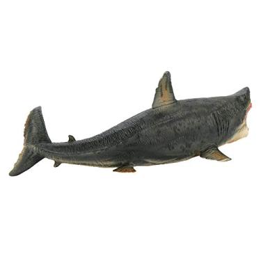 Imagem de Phefop Brinquedo Modelo de Tubarão, Material de PVC, Estatueta Realista de Megalodon para Amantes de Animais Marinhos, Decoração de Casa e Presente Educacional 10,24 X 4,33 X 3,74 Polegadas