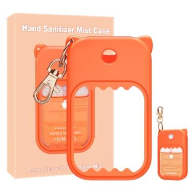 Imagem de taessv Capa de spray desinfetante para as mãos para Touchland Capa de silicone Touchland chaveiro bonito desinfetante para as mãos compatível com Touchland Power Mist névoa suave, névoa brilhante