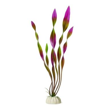 Imagem de D & K Exclusives Plantas artificiais de aquário, pacote com 10 decorações de aquário de plástico de 21,6 cm, decoração colorida de paisagem aquática para água doce, tanques tropicais (planta de alga