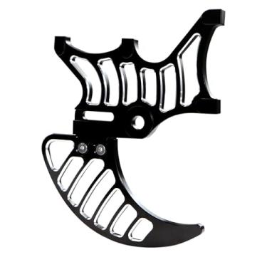 Imagem de ASCSAPX Protetor de disco de freio traseiro preto com suporte duplo projetado para SUR-RON Light Bee X para Segway X160 X260 para Talaria XXX/Talaria Sting MX3 / R MX4 para Eride pro ss