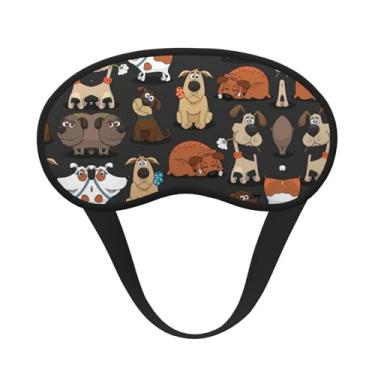Imagem de Máscara de dormir blackout com estampa de corgi para cães, máscara para os olhos, leve, macia, para dormir, meditação, viagem, ioga