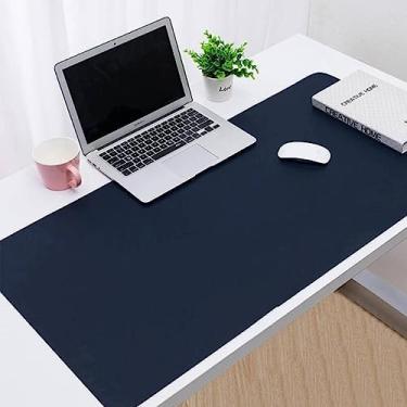 Imagem de Mouse Pad Grande 120x60cm Desk Pad Gamer Tapete De Mesa Para Notebook Computador Escritório Office Design Slim Antiderrapante Fácil Deslize (AZUL MARINHO)