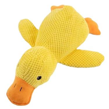 Imagem de Brinquedo de cachorro de pato amarelo, suprimentos de dentição macios interativos e macios - brinquedos de pelúcia para cães - para viagens, praia, piscina, parque, quintal, quarto, jardim, ambientes