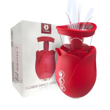 Imagem de Sugador de Clitóris com Língua Vibrador Feminino 9 Níveis de Sucção, Pressão e Vibração Silicone Seguro e Recarregável