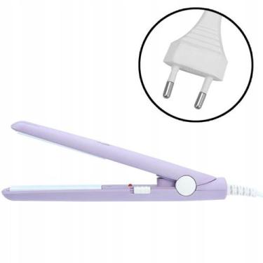 Imagem de Mini Chapinha Prancha De Cabelo Portátil Com Case Transporte - Correia