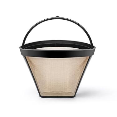 Imagem de Cesta reutilizável de filtro de café em cone nº 4 para cafeteiras Ninja, acessórios de café Ninja – 1 pacote de substituição permanente para cafeteiras Ninja