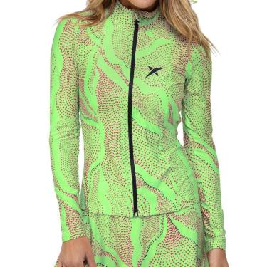 Imagem de Jaqueta Drop Shot Greta Verde e Rosa-Feminino