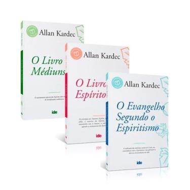 Imagem de Kit 3 livros Allan Kardec: O Evangelho Segundo o Espiritismo + O Livro