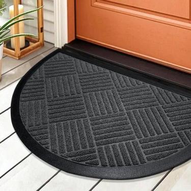 Imagem de 2 Tapete Porta Capacho Antiderrapante Meia Lua Greg Gf 40X60 - Idealiz