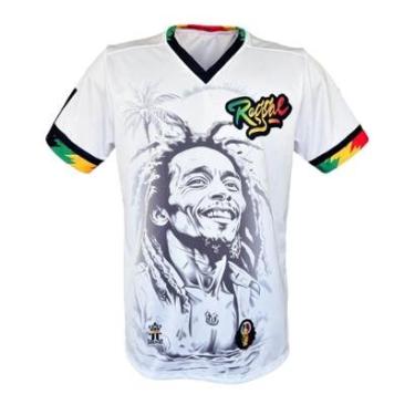 Imagem de Camiseta Bob Marley Reggae Rastafári Original Exclusiva-Masculino