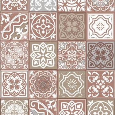 Imagem de Toalha Térmica Azulejo Marrom 1,40 X 30M. Rolo - Plastvinil