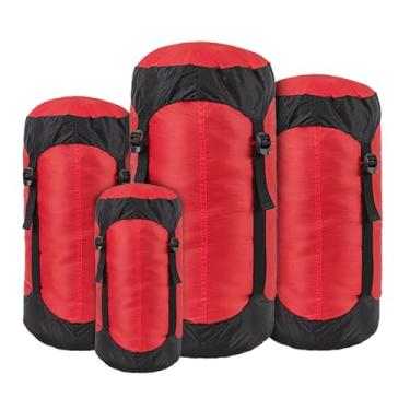 Imagem de Saco de compressão para armazenamento dormir portátil acampamento 40D Ripstop Tear- Organizador viajantes Ideal roupas mantimentos e atividades