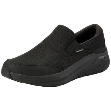 Imagem de Skechers Tênis masculino Arch Fit 2.0 Vallo Slip-On, Preto/preto, 11 X-Wide