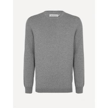 Imagem de Suéter Dudalina Masculino Tricot Crewneck Basico Cinza Mescla-Masculino