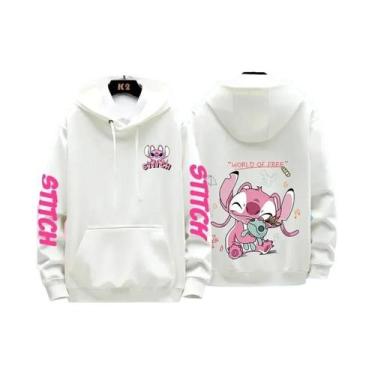 Imagem de Moletons Com Capuz Casuais Para Casais Disney Stitch Para Homens E Mul