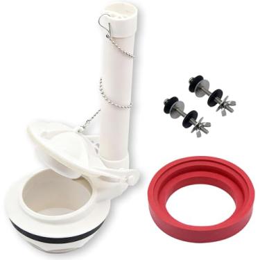 Imagem de Goddessmoon Kit de substituição de válvula de descarga de vaso sanitário para banheiros American Standard Champion 4, Titan e Duravit, compatível com tanques 4149a/4215a/4260/4266, inclui flapper