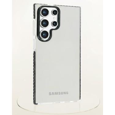 Imagem de Capa de telefone transparente para Samsung Galaxy S24 Ultra, à prova de choque com proteção contra quedas para Samsung S24 Ultra, capa protetora fina