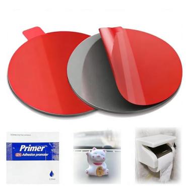 Imagem de HNZGYB 4 peças de almofadas adesivas 3M para montagem de câmera de painel, substituição de fita dupla face resistente ao calor de 5,6 cm, adesivo de fita resistente para painel de carros e uso diário