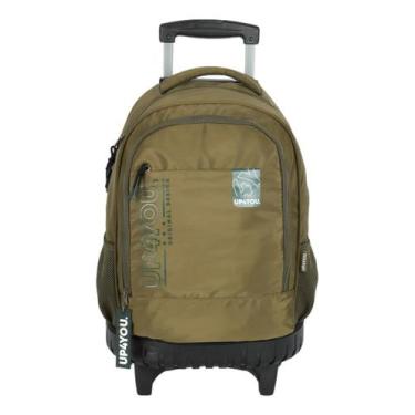 Imagem de Mochila Escolar de Carrinho Juvenil Luxcel MC49261UPC UP4YOU, Verde