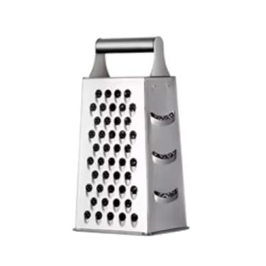 Imagem de Ralador de Aço Inox 4 Faces Utensílio de Cozinha Multiuso para Queijos Frutas e Legumes