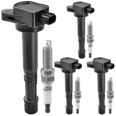 Imagem de OYEAUTO Pacote de Bobina de Ignição com Vela de Ignição Iridium Uf602 C1662-4 Compatível com Honda Acura 08-12 Accord 10-14 Cr-V 12-15 Civic Crosstour 13-15 Ilx 2.4L L4