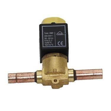 Imagem de Tipo de soldagem 1068/3 Válvula solenoide de congelador de ar condicionado 1068/3A6 Diâmetro interno do tubo soldado é de 10 mm (AC110V)