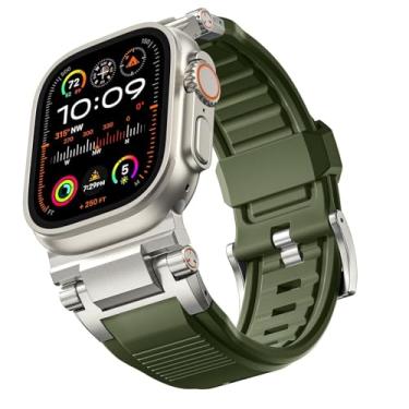 Imagem de HEPUP Pulseira de reposição masculina para Apple Watch Ultra 2/Ultra, 49 mm/45 mm/44 mm/42 mm, para IWatch SE2/SE/9/8/7/6/5/4/3/2/1, One Size, Ágata