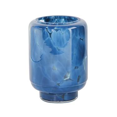 Imagem de Vaso Murano em vidro D10 x A14cm, cor azul marinho L Hermitage - Full Fit