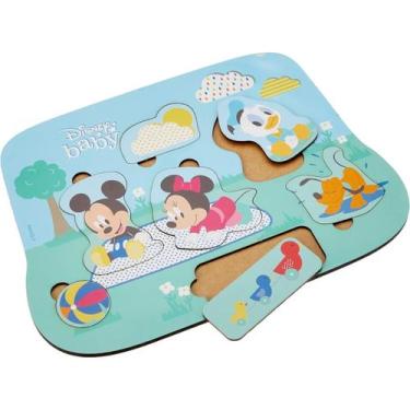 Imagem de Quebra Cabeça Encaixe Disney Baby Feito em Madeira - Xalingo