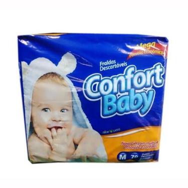 Imagem de Fraldas Descartáveis Confort Baby M 70 Und - MEGAFRAL