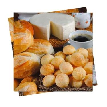 Imagem de Guardanapo de Papel Bom Dia Café da Manhã 32,5 x 32,5 cm Folha Dupla 20 Folhas Cromus – Inspire Sua Festa Loja