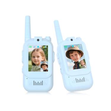 Imagem de Yunir Walkie Talkies de Vídeo para Crianças, Intercomunicador de Vídeo Recarregável Portátil Walkies Talkies Infantis Com Tela, Rádio de 2 Vias de Longo Alcance, Brinquedos Internos