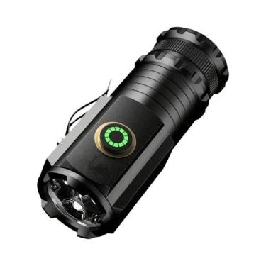 Imagem de Lanterna LED Recarregável USB Poderosa Com 5 Modos, À Prova d'Água, Em