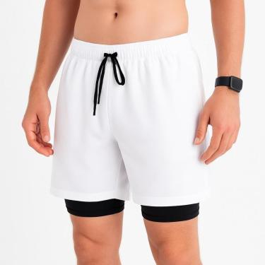 Imagem de Bermuda Dupla Compressão Masculina Short Fitness Academia-Masculino