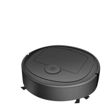 Imagem de Mini Aspirador de Pó Robô Automático Inteligente Doméstico Recarregável, Preto, Redondo