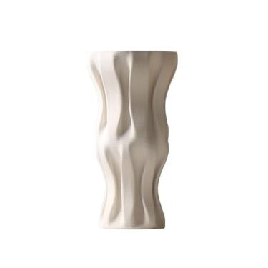 Imagem de Vasos de cerâmica Simplicidade irregular arranjo de flores recipiente casa varanda vaso de flores ornamentos vaso de mesa (A)