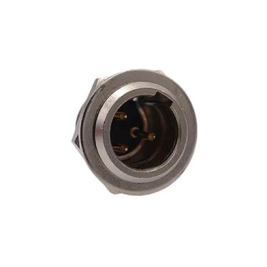 Imagem de 1 peça Mini XLR 3/4/5/6/7 pinos fêmea/macho plugue macho conector de microfone pequeno XLR microfone microfone reto para solda de cabo (soquete macho de 3 pinos)