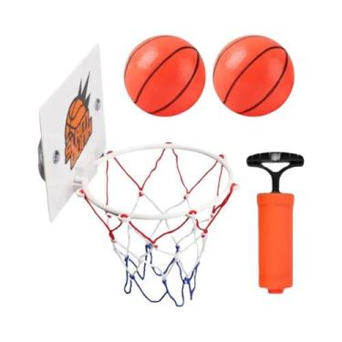 Imagem de Mini Cesta De Basquete Para Crianças Com Ventosas Para Porta, Brinqued