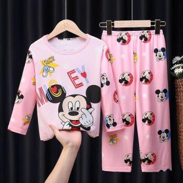Imagem de Conjunto De Pijamas De Manga Longa Mickey Minnie Winnie the Pooh Para 
