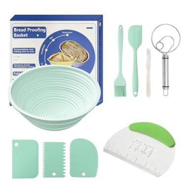Imagem de Cesta de fermentação de silicone dobrável, cesta multiuso de fermentação + fermentação multifuncional, kit de ferramentas de acessórios de panificação, adequado para kits de ferramentas para assar pão